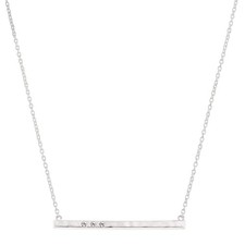 Silpada 'Dotted Line' Pendant Necklace with Crystals in Sterling Silver, 18" ...