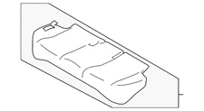 Genuine Nissan Cushion Assembly 88300-9KK0A