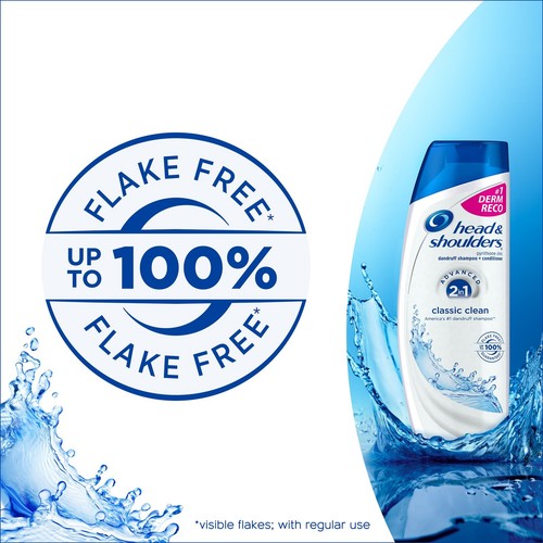 Champú anticaspa Head and Shoulders Classic Clean 2 en 1 + acondicionador 8... - Imagen 4 de 6