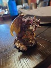 Purple Fantasy Dragon Figurine Treasure Hoard Statue Gothic Decor Resin — photo 2