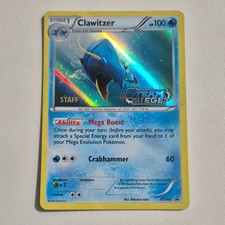 Pokemon TCG Clawitzer XY146 Steam Siege Staff PromoHolo English 2016 STAFF STAMP on eBay