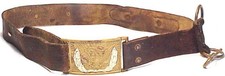 CIVIL WAR - Original Model 1851 U.S. DRAGOON BUFF LEATHER SABER BELT