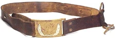 CIVIL WAR - Original Model 1851 U.S. DRAGOON BUFF LEATHER SABER BELT