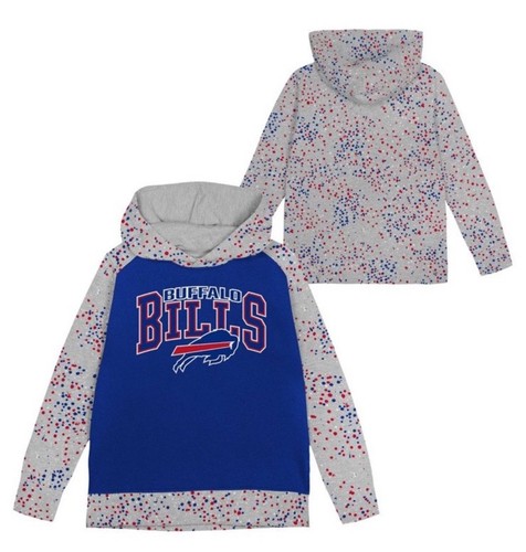 Neu NFL Mädchen Buffalo Bills Größe 10/12 Kapuzenpullover Pullover Neu mit Etikett offiziell - Bild 3 von 5