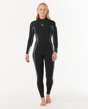 Rip Curl Dawn Patrol 4/3 Back Zip Steamer Wetsuit - Women's - 4 / Mint