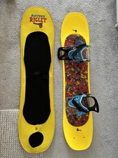 Burton Kids Riglet Snowboard, Hover Glide Cover And Bindings  90cm Age 2-5