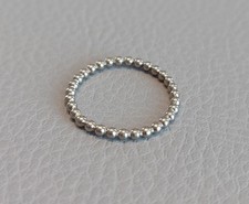 Damen Ring weißgold Größe 52,5 (1,75) Kugeldrahtring Valentinstag Geburtstag