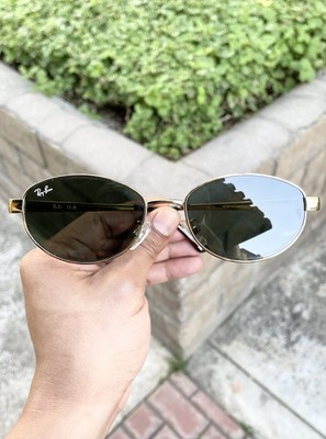 New Ray Ban RB3774 3774 Gold G15 Glass Lens Size 55/19