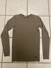 KORA Outdoor BAMBOO Base Layer MENS M Longsleeve Shirt Earth Green NEW