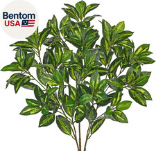 33" Artificial Leaves Branches for Floral Arrangements, 3 Pcs Faux Leaves Stems