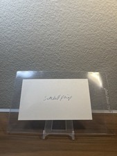 Satchel Paige Signed Index Card!