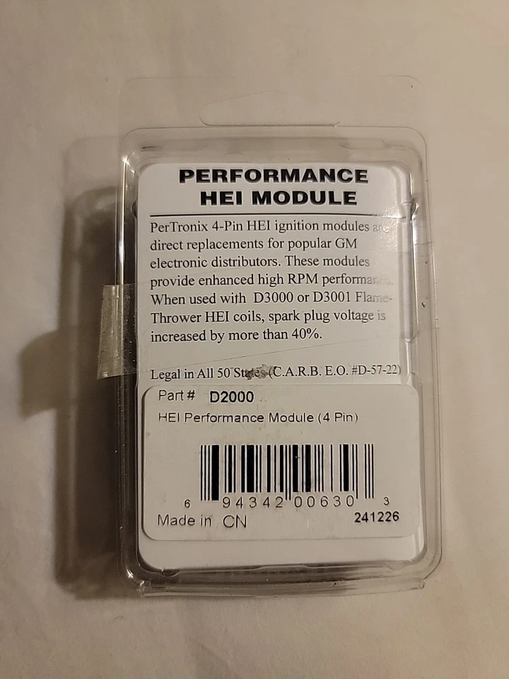 Pertronix Distributor Ignition Module D2000; Flame-Thrower for GM HEI - NEW - Image 2 of 2