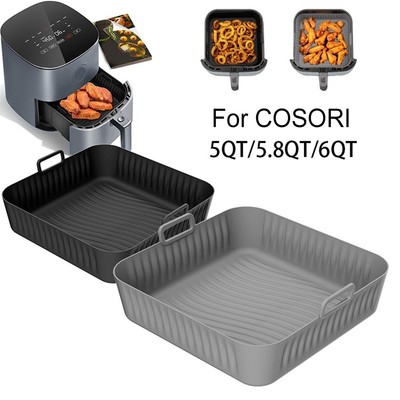 Für Cosori 5QT 6QT Silikoneinlage zum Luftbraten und Backen 14 mm Rippen