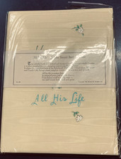 Vintage Baby Boy Record Book, New, Krueger 1956