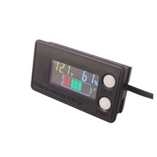 Waterproof Battery Meter, DC 8-100V Battery Monitor, 12V 24V  Capacity