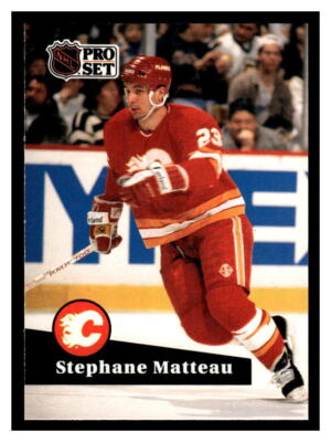 1991 Pro Set #27 Stephane Matteau - Calgary Flames