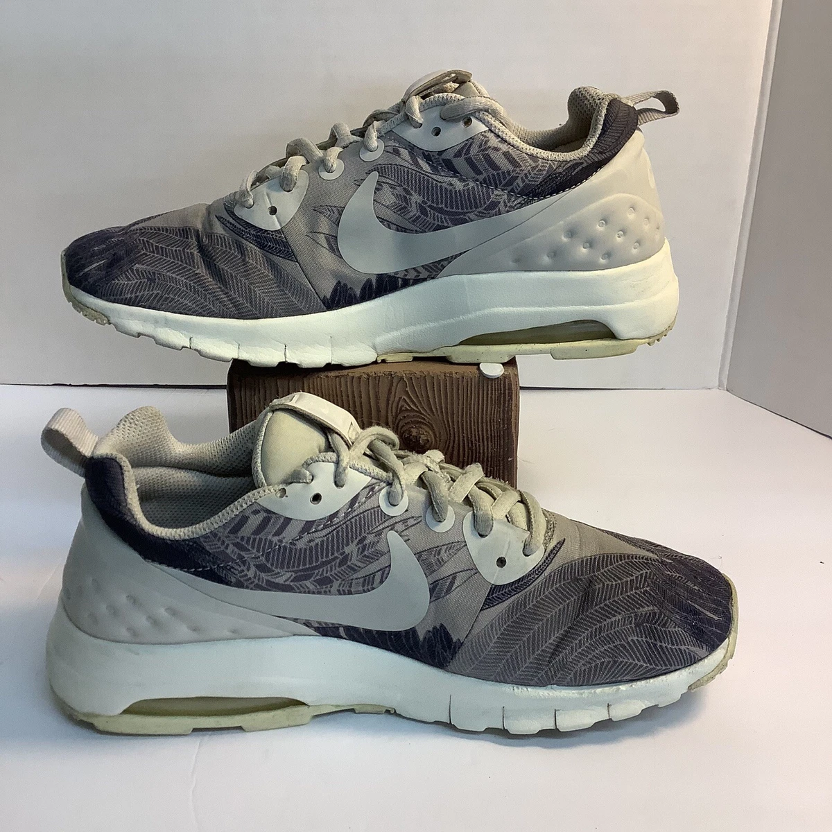 Senator Rustiek Schildknaap NIKE AIR Women&#039;s Air Max Motion Gray Floral Palm Print Running Shoes  Sz 6.5 CUTE | eBay