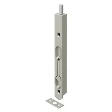 Deltana 7FBZ15 7" Height Flush Door Security Bolt Satin Nickel