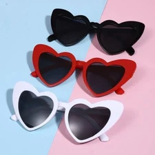 Heart-Shaped Sunglasses – Trendy Retro Fashion Shades for Women & Girls