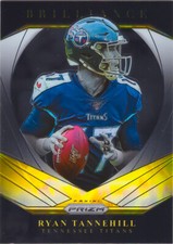 Ryan Tannehill 2020 Panini Prizm Football Brilliance Insert Chrome Card#6 Titans