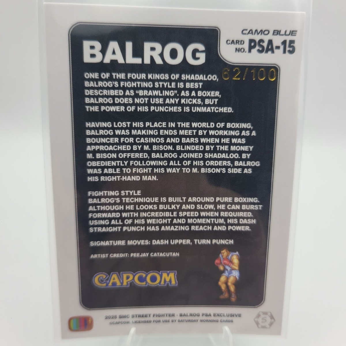 PSAマガジン STREET FIGHTER2 特典 ガイル ブルースター 30 PSA