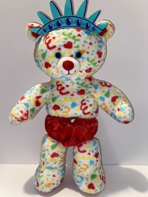 Build A Bear Limited Addition White Confetti Plush W/ BAB Clothes
