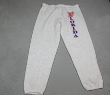 VINTAGE Florida Gators Pants Mens Extra Large Gray Logo College Football Lee