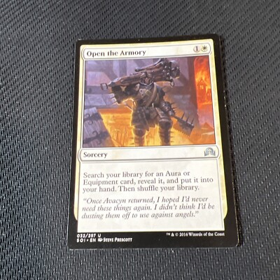 Open the Armory Magic The Gathering Mtg Shadows over Innistrad Card