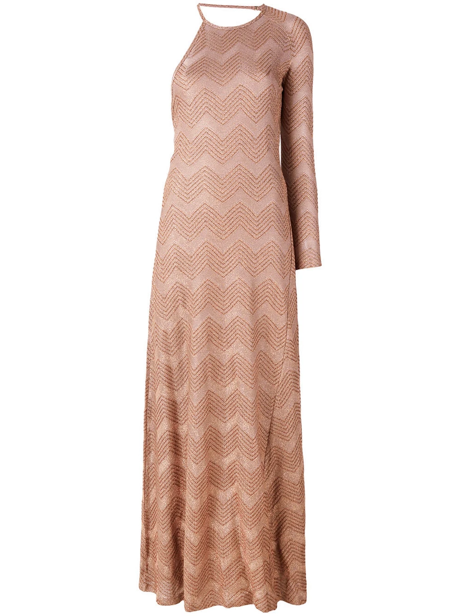 knee length dresses for ladies MISSONI | S/L LONG DRESS-BLUE