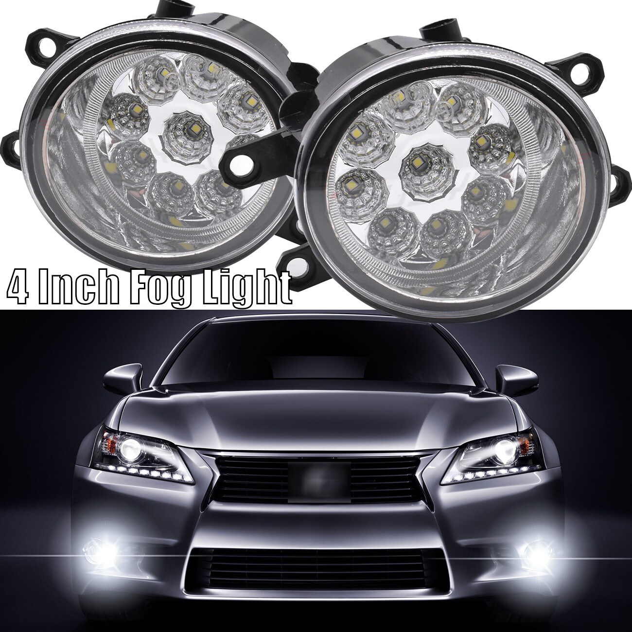Front Bumper Fog Light Driving Lamps Left & Right For LEXUS GS350 2013 2PCS
