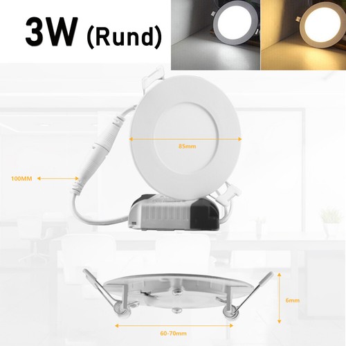LED Panel Einbaustrahler 230V Einbauleuchte EinbauSpots flach slim Deckenleuchte - Bild 18 von 23