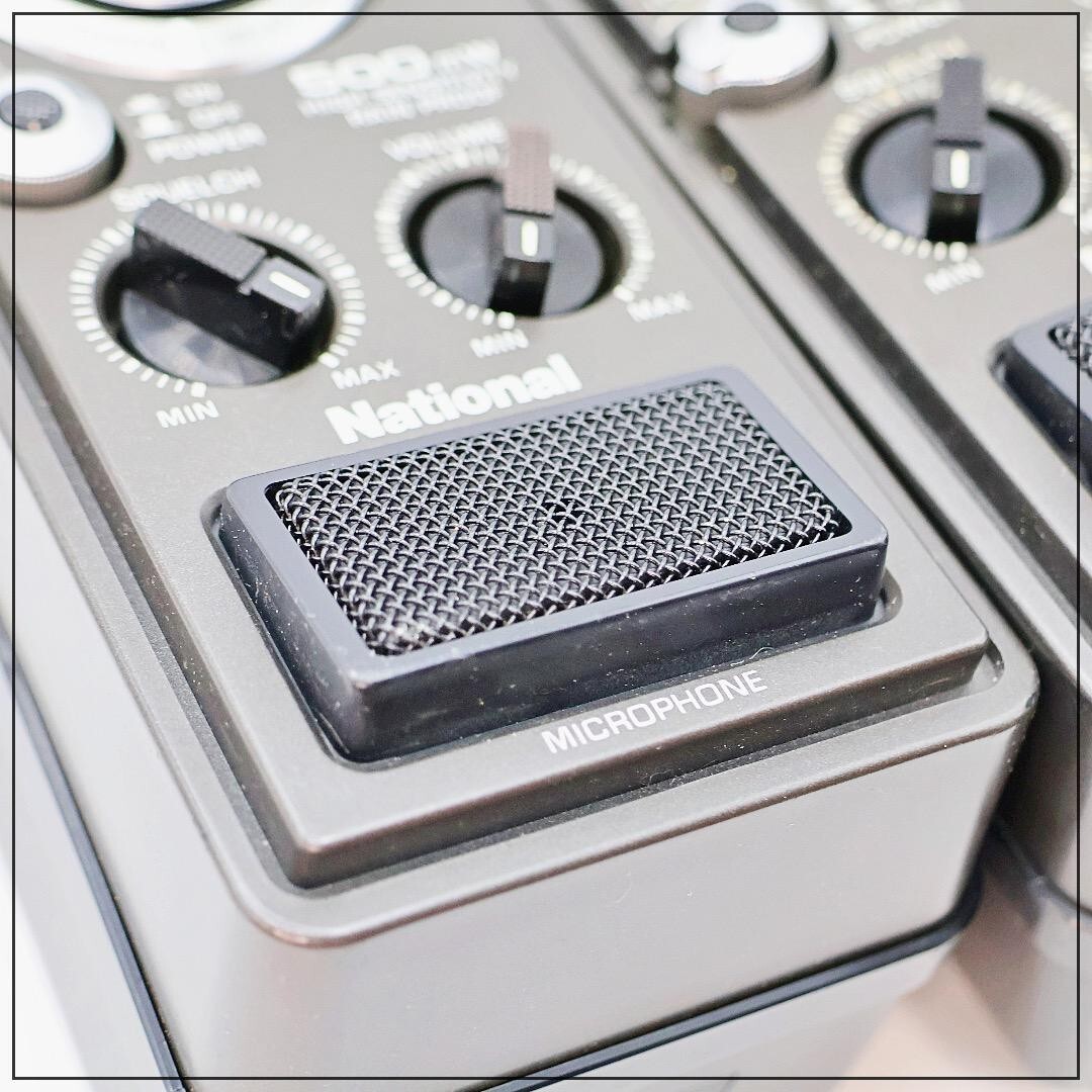 National RJ-380 CB Transceiver Set of 2 8 Channels 500mW