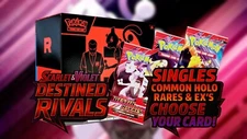 Destined Rivals 2025 Pokémon Singles – Holo Rare, Common, EX – Choose Your Card!