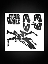 6x6 Inch Star Wars Ship Stencil  Reusable, Mylar, Craft  Arts, Painting, Galaxy