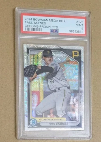 2024 Bowman Chrome Mega Box 125 Paul Skenes Prospect RC PSA 9 Mint