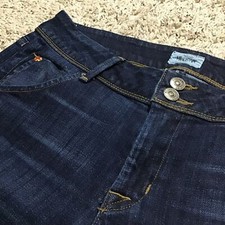 Hudson Women's Jeans 27x32 Back Flaps Union Jack Dark Wash Made in USA