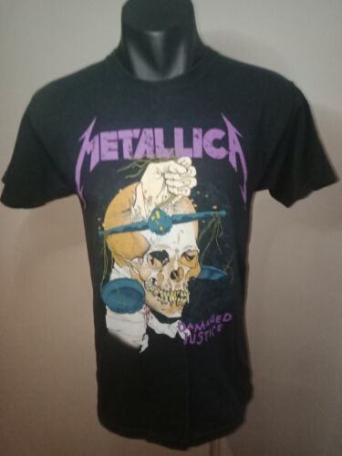 Vintage Metallica ”Damaged Justice” Dual Print Shirt Size S Haines heavy weight  - Picture 1 of 3