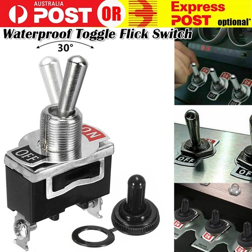 5x Waterproof Toggle Flick Switch 12V ON/OFF Car Dash Light Metal 12 ...