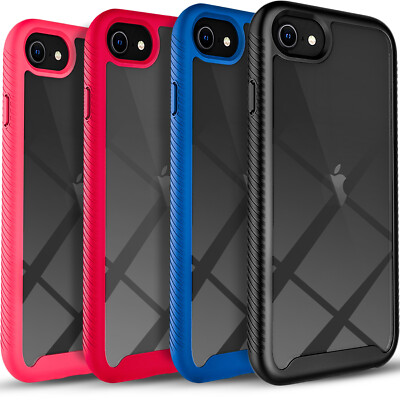 For iPod Touch 5th 6th 7th Gen Case, Transparent Cover +Tempered Glass Protector
