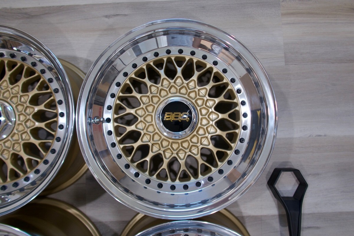 BBS RS 021 16x8 ET11 powdercoated faces, barrels, polished lip, 3x