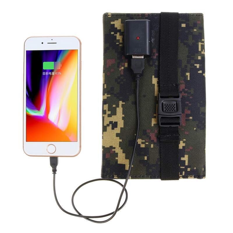 Panneau solaire pliable 20W pour éviter les pannes de batterie en voyage et bivouac