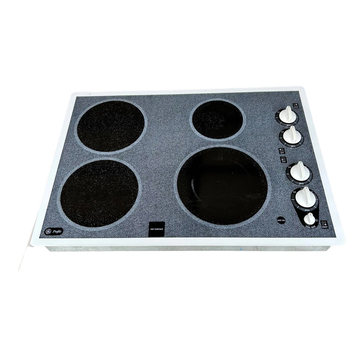 GE Profile 30” Electric Cooktop White Trim/Knobs Drop-In JP350W0V1WW  Usedu0026amp;Clean | eBay
