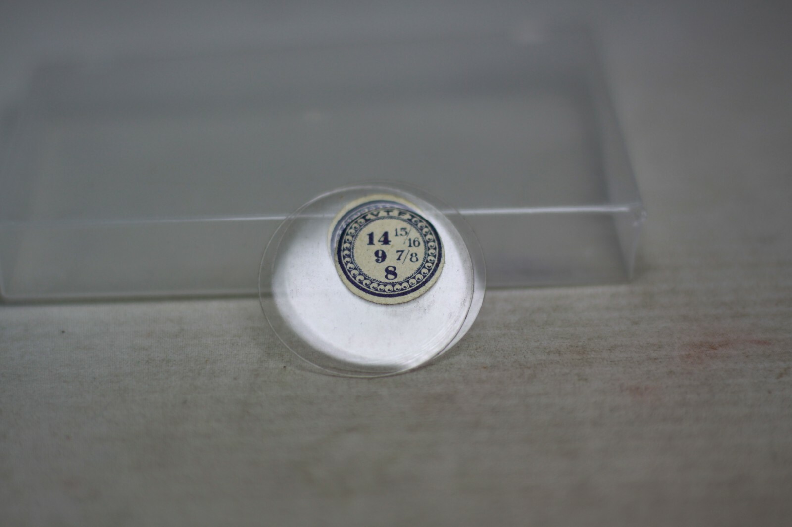 NEW OLD STOCK POCKET WATCH GLASS CRYSTAL VTF 14 15/16 9 7/8 8 108 eBay