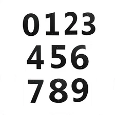 12" Large Numbers 0 to 9 Black Metal Home House Street Commercial Address Defect
