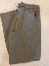 Boys Gap Kids Size XL Gray built in flex pants tie at waist zippered pockets
