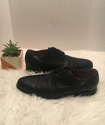 EXPRESS Leather Oxfords Cognac Leather Brogue Cap Toe Dress Shoes | Express main image 4