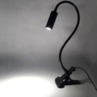3W LED Reading Light Bedside Spotlight Desk Table Lamp Clamp Clip ON/OFF Switch