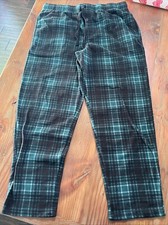 George Mens Green Flannel Ultra Soft Pajama Pants Size XLarge 40/42