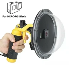 Waterproof Dome Port Camera Diving Lens Cover w/ Trigger Grip for GoPro Hero 5 6