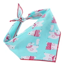 style: M7, Size: S - Adjustable Dog Bandana Cotton Pet Neckerchief Cat Triangle 